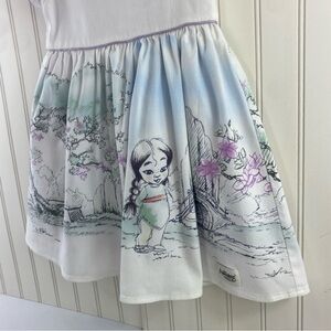 Disney Animators’ Collection Girls Mulan Princess White Party Dress Costume Sz 4